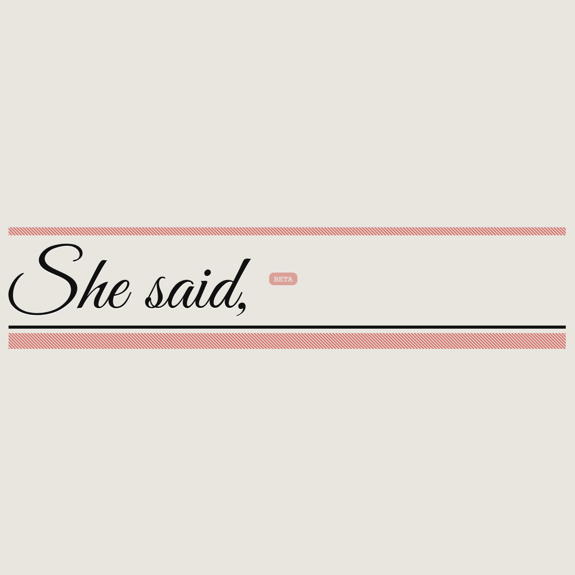 Image of She Said